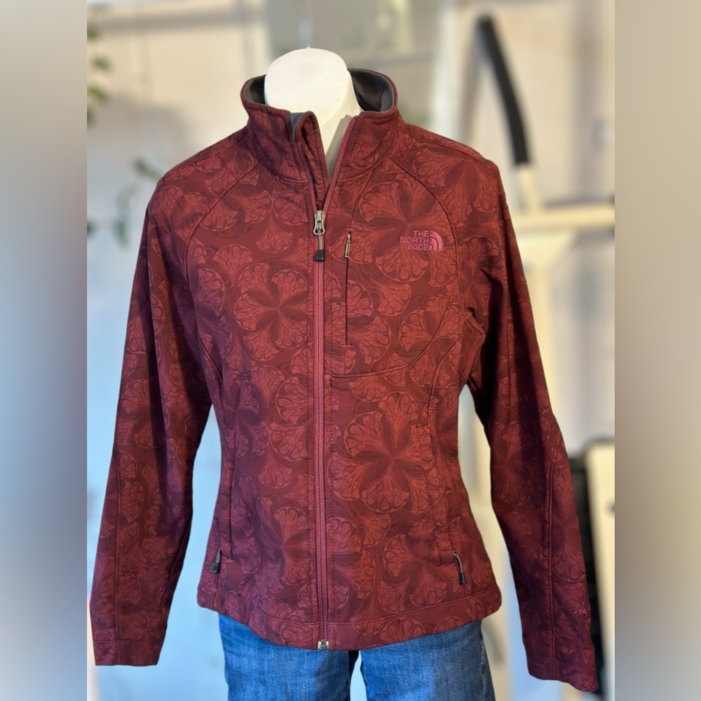 The North Face maroon women’s jacket in size small